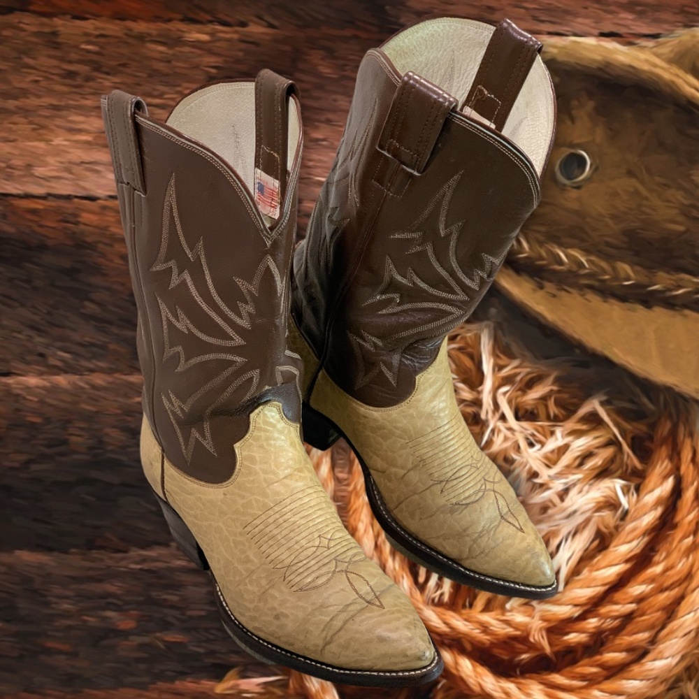 Vintage Olathe Cowboy Boots Mens Size 9D